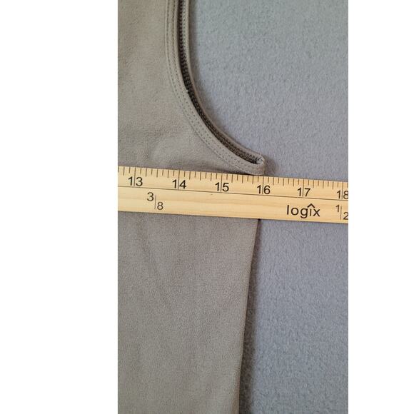 Tory Burch Graphic Print Tank Top Scoop Neck Taupe Medium - Picture 5 of 8